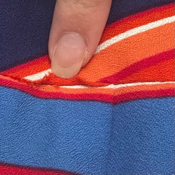 Shoshanna Striped Silk Blend Knee Length Dress Size 4 Multicolor Party Colorful - Picture 10 of 10